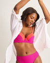 Tommy Bahama Ocean Point Colorblock Underwire Bra Top - Pink Maui