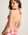 Tommy Bahama Island Cays Fiori Reversible Halter Top - Citrus Coral