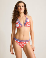 Tommy Bahama Island Cays Fiori Reversible Halter Top - Citrus Coral