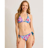 Tommy Bahama Watercolor Floral Reversible String Top - Topaz Teal