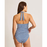 Tommy Bahama Palm Modern Stripe Tankini Top - Indigo Tide