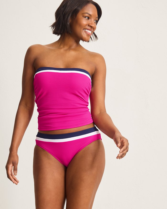 Tommy Bahama Island Cays Colorblock Hipster Bottom - Pink Maui