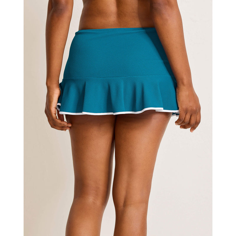 Tommy Bahama Island Cays Cabana High Waist Skirt Bottom - Topaz Teal