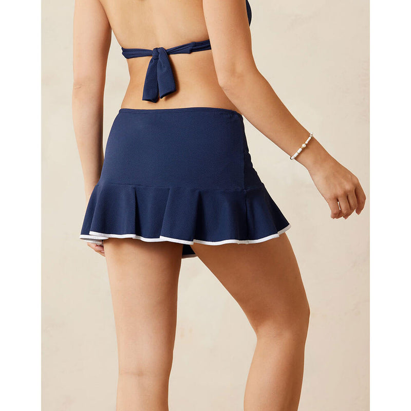 Tommy Bahama Island Cays Cabana High Waist Skirted Bottom - Mare Navy