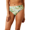 Tommy Bahama Paradise Fronds Shirred High Waist Bottom - Lt Swimming Pool