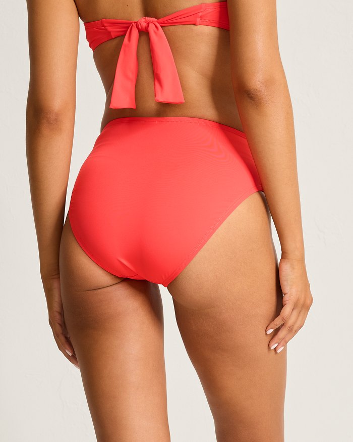 Tommy Bahama Novelty Pearl High Waist Bottom - Citrus Coral