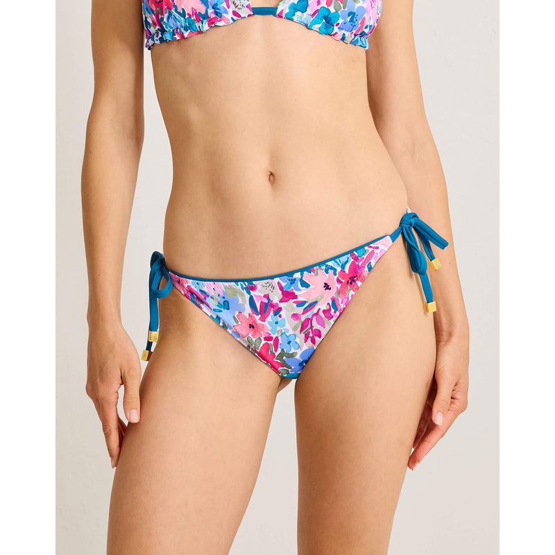 Tommy Bahama Watercolor Floral Reversible String Bottom - Topaz Teal