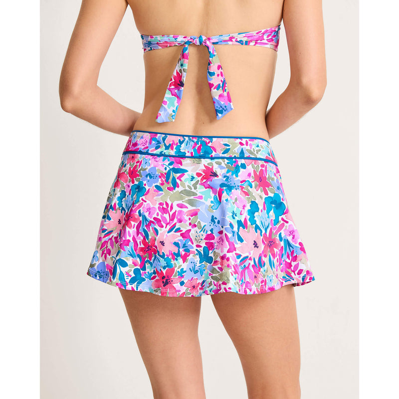 Tommy Bahama Watercolor Floral Skirted Bottom - Dusty Lupine