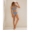 Tommy Bahama Palm Modern Stripe High Waist Bottom - Indigo Tide