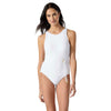 Tommy Bahama Cable Beach High Neck One Piece Swimsuit - White*