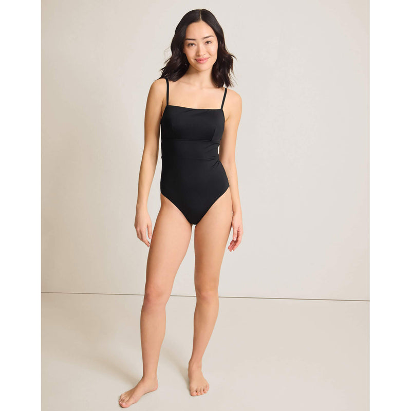 Tommy Bahama Palm Modern Maillot One Piece Swimsuit - Black