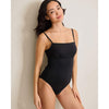 Tommy Bahama Palm Modern Maillot One Piece Swimsuit - Black