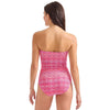 Tommy Bahama Island Cays Point Bandeau One Piece Swimsuit - Pink Maui *