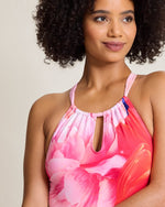 Tommy Bahama Artist Series High Neck One Piece Swimsuit - Touch Of Pink *