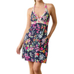 Tommy Bahama Summer Floral Halter Spa Dress Cover Up - Mare Navy