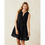 Tommy Bahama St Lucia Sleeveless Tier Dress Cover Up - Black