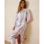 Tommy Bahama Multi Stripe Dobby Duster Cover Up - White*