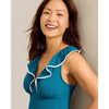 Tommy Bahama Island Cays Cabana Flounce Spa Dress Cover Up - Topaz Teal