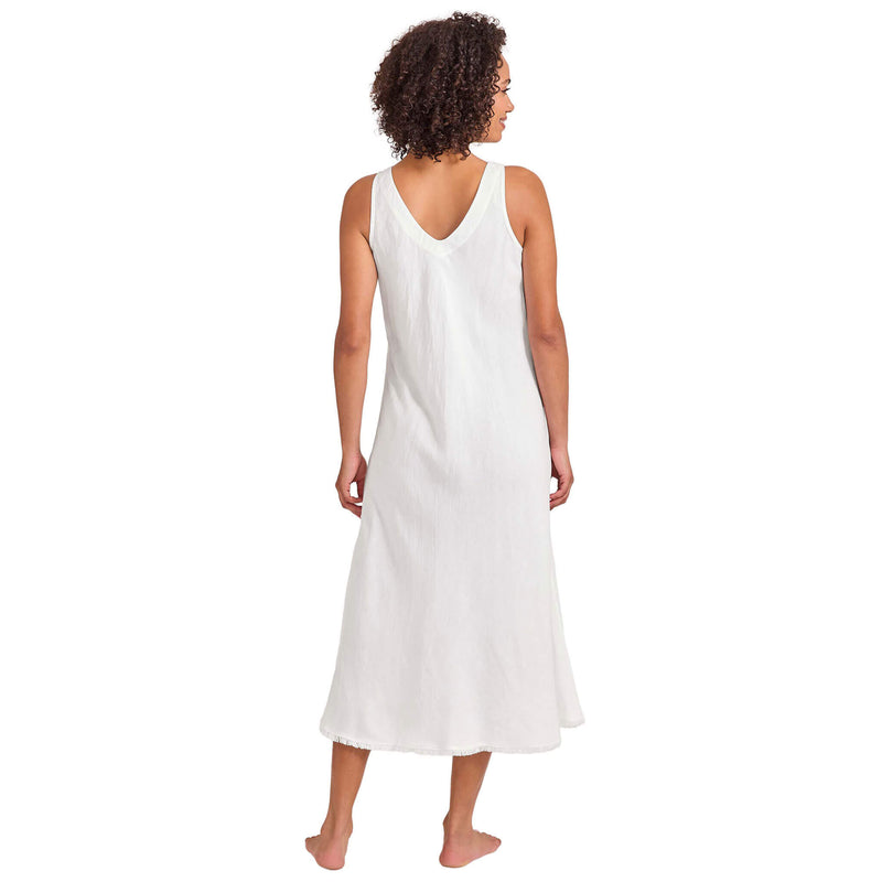 Tommy Bahama St. Lucia Bias Cut Tank Dress Cover Up - White