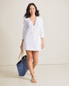 Tommy Bahama Textured Spa Terry Tunic Cover Up - White