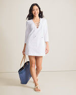 Tommy Bahama Textured Spa Terry Tunic Cover Up - White