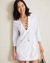 Tommy Bahama Textured Spa Terry Tunic Cover Up - White
