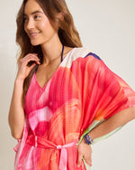 Tommy Bahama Artist Series Belted Caftan Cover Up - Touch Of Pink