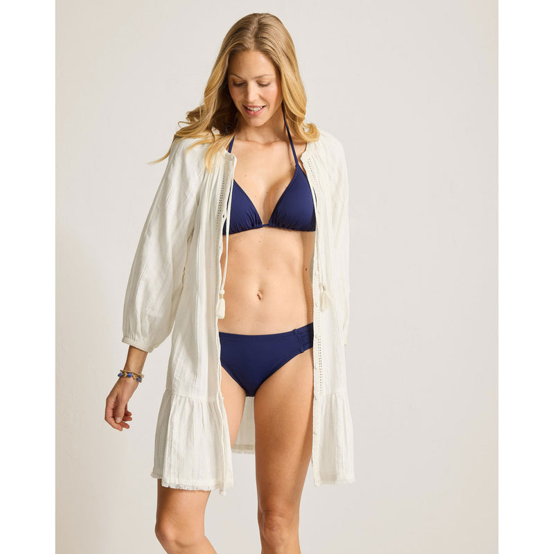 Tommy Bahama Mykonos Textured Button Dress Cover Up - Coconut