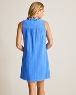 Tommy Bahama Mykonos Textured Shift Dress Cover Up - Paradiso Blu