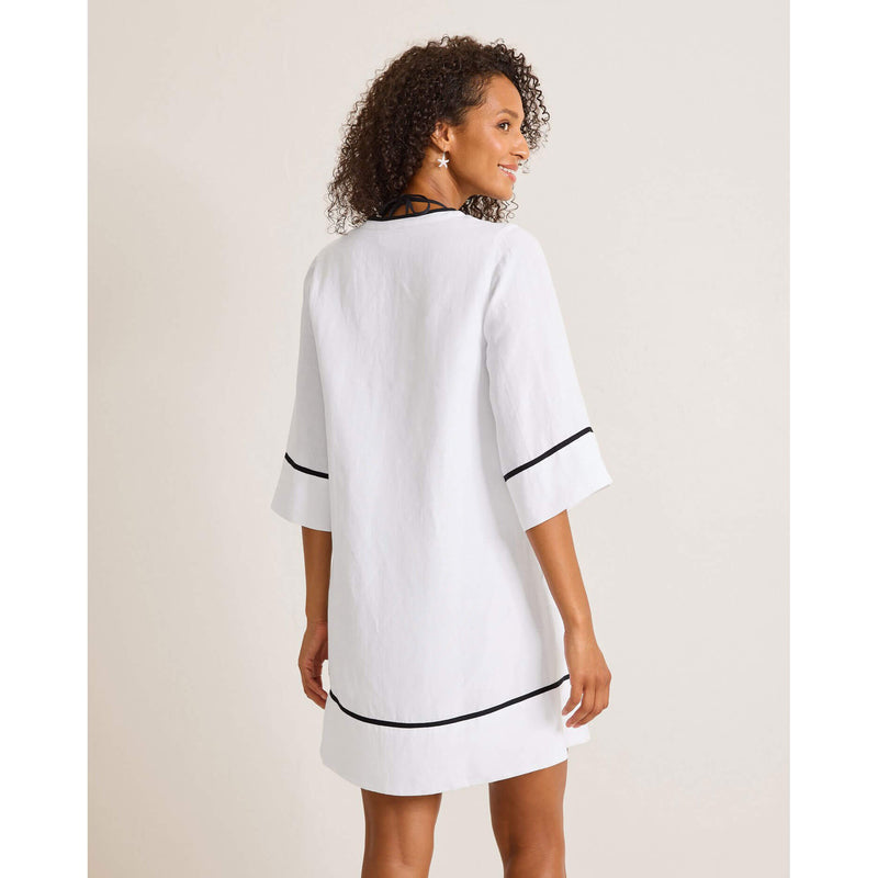 tommy bahama white dress Women's St. Lucia Split Neck Tunic Cover Up - 35 from shoulder to Black:White 12 All- Spooky Short Tight Red Sparkly