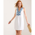Tommy Bahama St. Lucia V Neck Applique Dress Cover Up - White