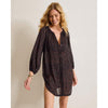 Tommy Bahama Sunset Blooms Tunic Shirt Cover Up - Black