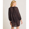 Tommy Bahama Sunset Blooms Tunic Shirt Cover Up - Black