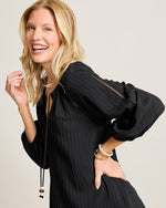 Tommy Bahama Beachy Woven Stripe Dress Cover Up - Black