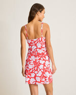 Tommy Bahama Island Cays Fiori V Spa Dress Cover Up - Citrus Coral