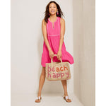 Tommy Bahama Cotton Clip Tiered Dress Cover Up - Simmer Pink