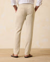 Tommy Bahama Beach Coast Linen Blend Elastic Pull On Pants - Stone Khaki