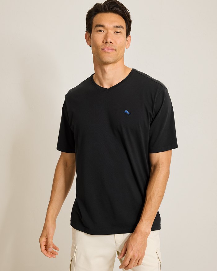 Tommy Bahama New Bali Skyline V-Neck T-Shirt - Black
