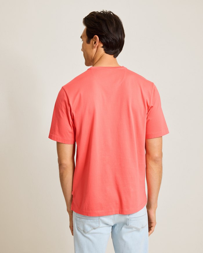 Tommy Bahama Men's New Bali Skyline V-Neck T-Shirt - Dubarry Coral