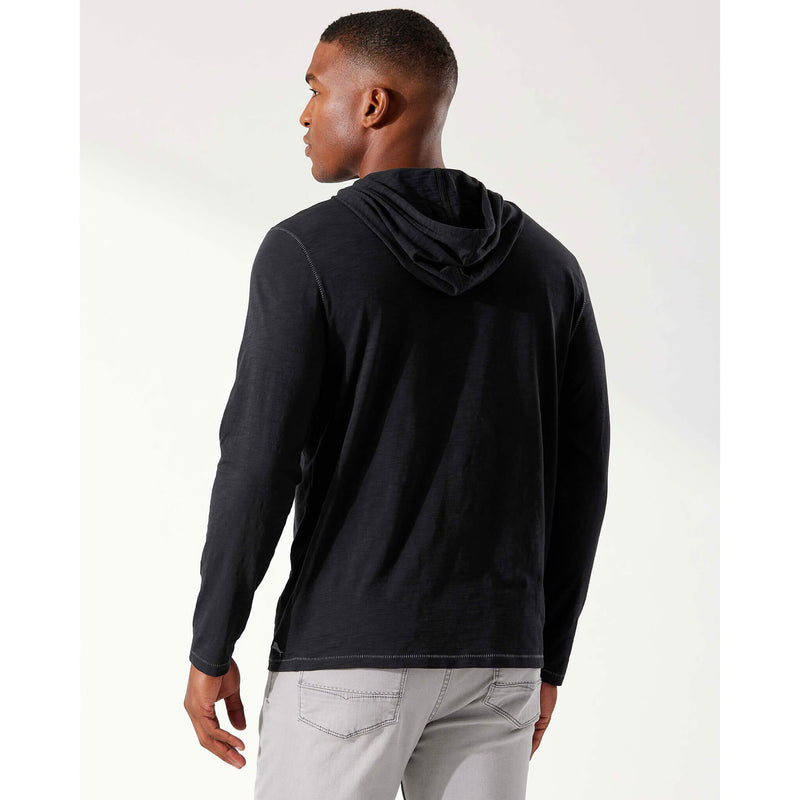 Tommy Bahama Bali Beach Hoodie Long Sleeve T-Shirt - Black