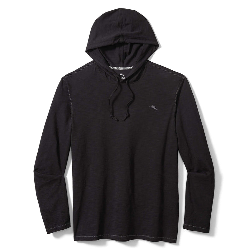 Tommy Bahama Bali Beach Hoodie Long Sleeve T-Shirt - Black
