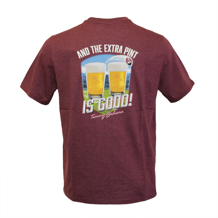 Tommy Bahama Extra Pint Is Good T-Shirt - Pinot Noir Heather