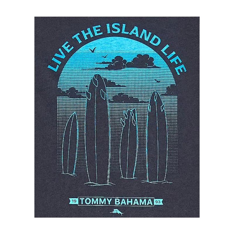 Tommy Bahama Ombre Surf Long Sleeve T-Shirt - Coal
