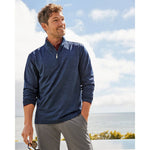 Tommy Bahama Monsterra Fade Half Zip Pullover Sweatshirt - Blue Note