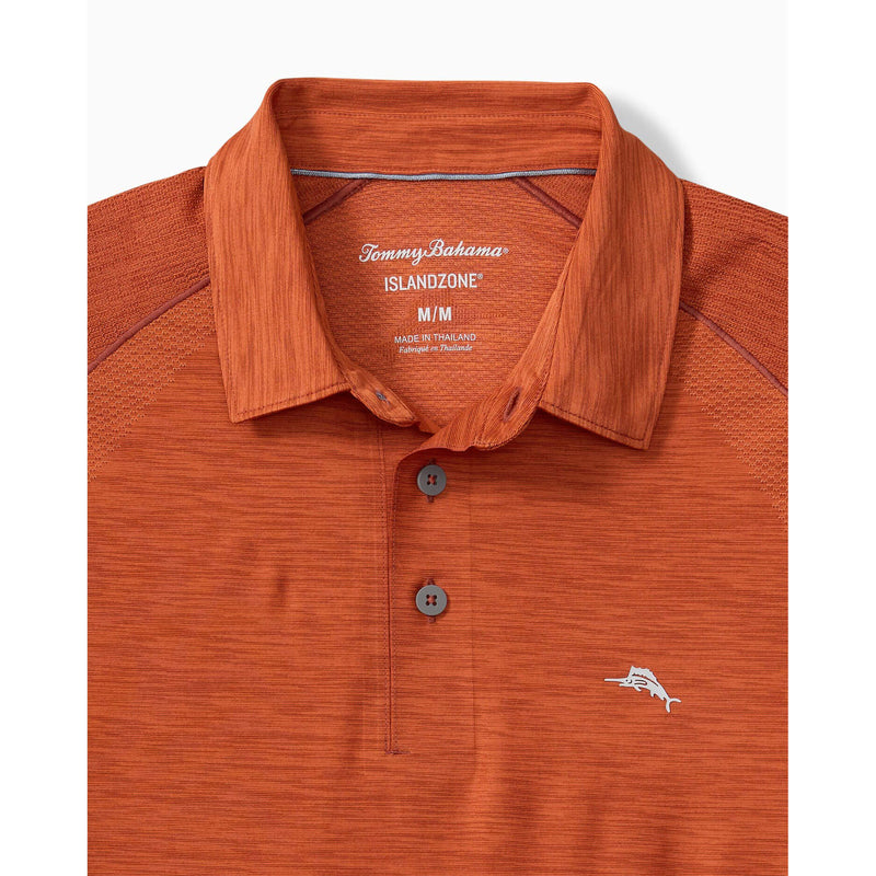 Tommy Bahama Men's IslandZone Palm Coast Pro Polo Shirt - Burnt Copper