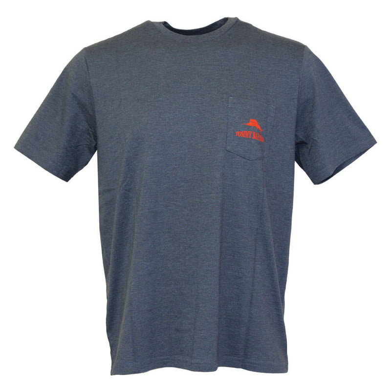 Tommy Bahama Bench Warmer Pocket T-Shirt - Navy Heather