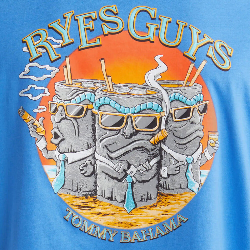 Tommy Bahama Ryes Guys Tee T-Shirt - Palace Blue