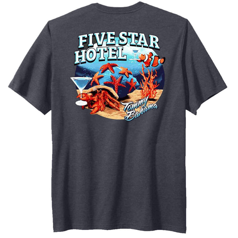 Tommy Bahama Five Star Hotel T-Shirt - Coal Heather