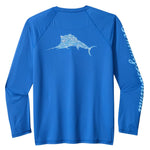 Tommy Bahama Men's IslandZone Chill Time Surf Crew Long Sleeve T-Shirt - Cobalt Craze