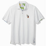 Tommy Bahama Big & Tall Islandzone Disney Postcard To Paradise Five Polo Shirt - Bright White